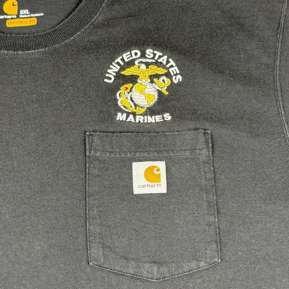 Carhartt Original Fit Short Sleeve T-shirt United States Marines Embroidered 2XL
